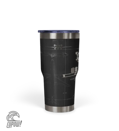 Miami INTL (MIA) Airport Diagram Tumbler 30oz