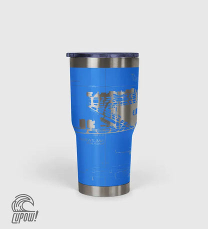 Miami INTL (MIA) Airport Diagram Tumbler 30oz