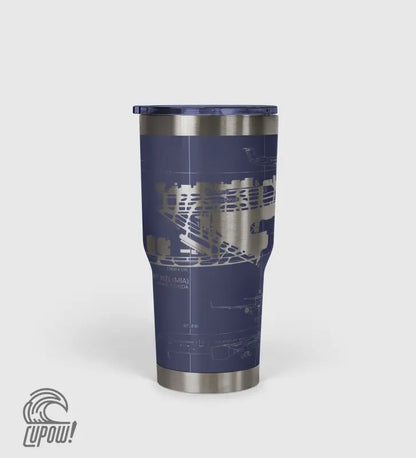 Miami INTL (MIA) Airport Diagram Tumbler 30oz