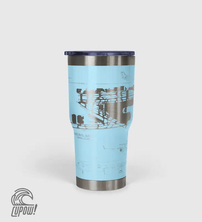 Miami INTL (MIA) Airport Diagram Tumbler 30oz