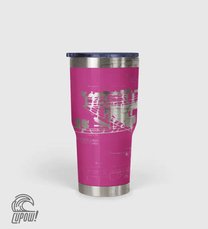 Miami INTL (MIA) Airport Diagram Tumbler 30oz