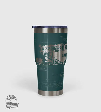 Miami INTL (MIA) Airport Diagram Tumbler 30oz