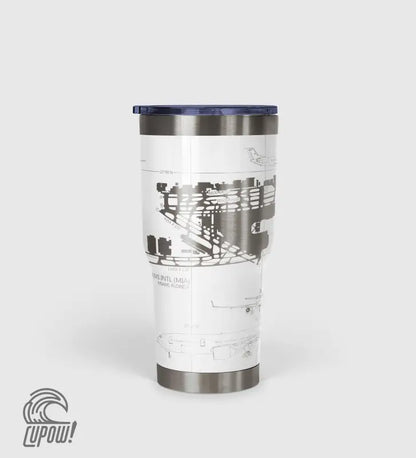 Miami INTL (MIA) Airport Diagram Tumbler 30oz