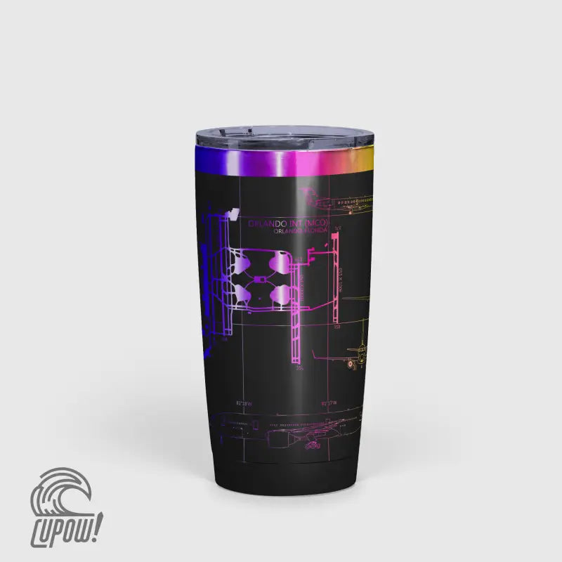 Orlando INTL (MCO) Airport Diagram Tumbler 20oz