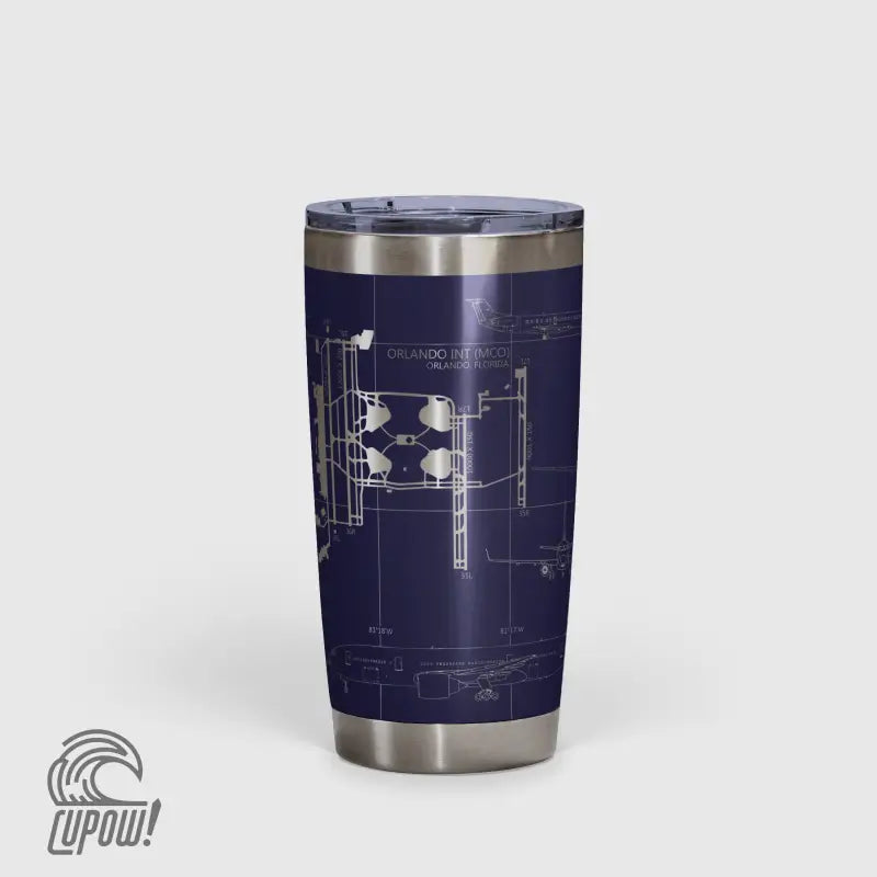 Orlando INTL (MCO) Airport Diagram Tumbler 20oz