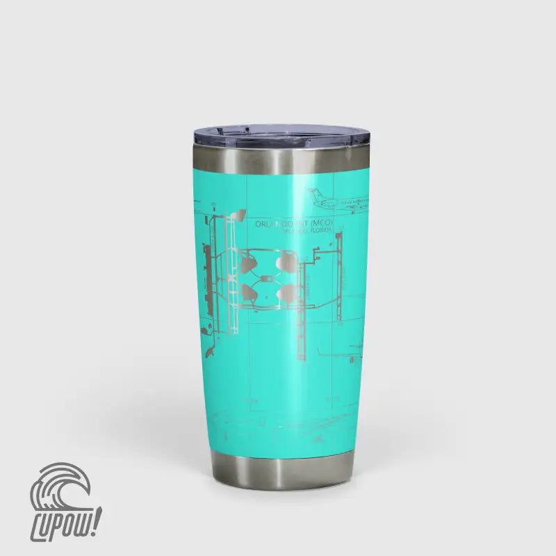 Orlando INTL (MCO) Airport Diagram Tumbler 20oz