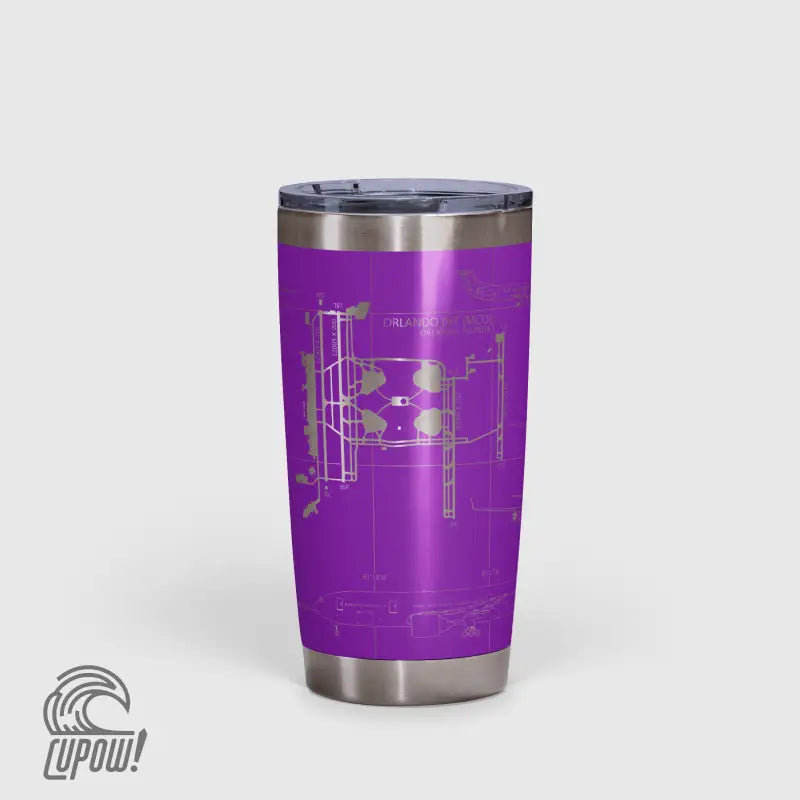 Orlando INTL (MCO) Airport Diagram Tumbler 20oz