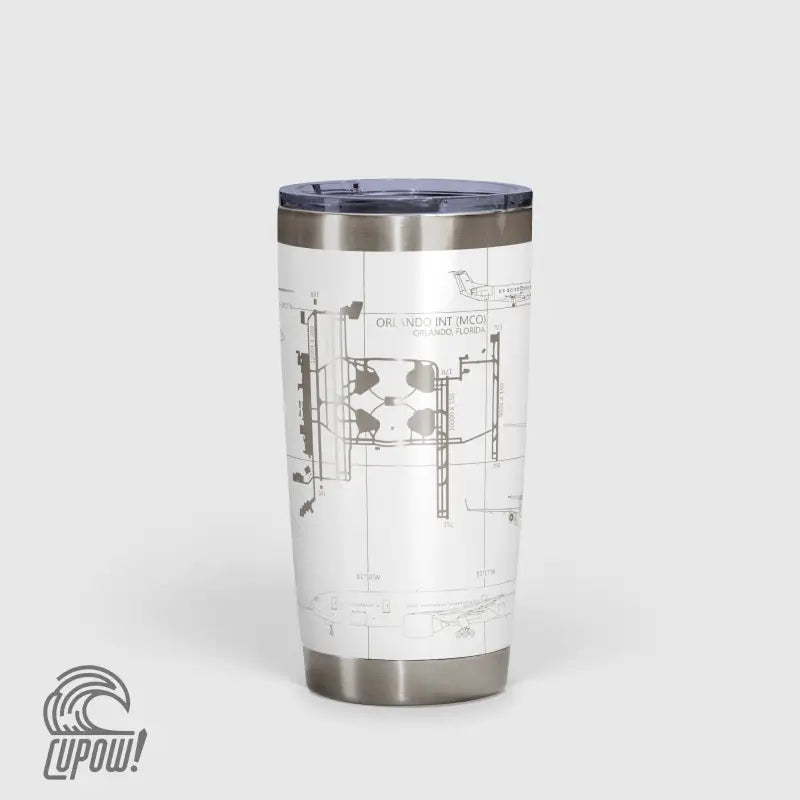 Orlando INTL (MCO) Airport Diagram Tumbler 20oz