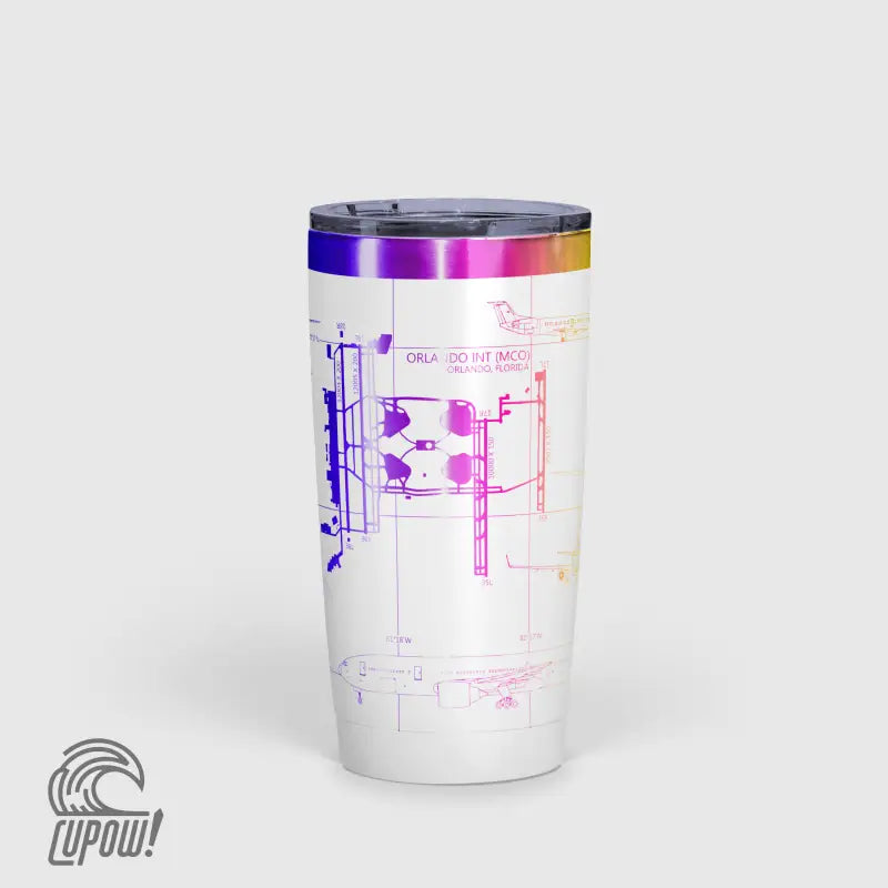 Orlando INTL (MCO) Airport Diagram Tumbler 20oz