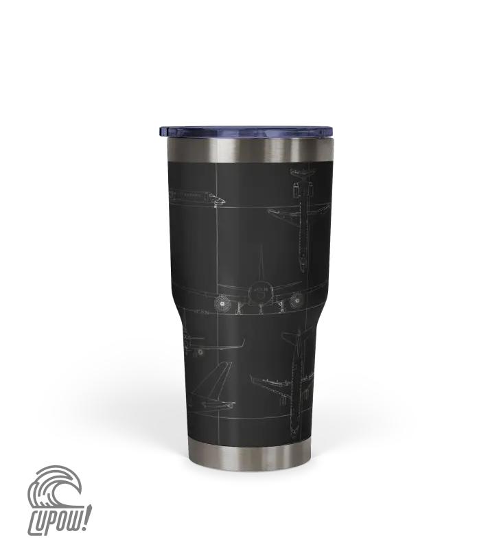 Orlando INTL (MCO) Airport Diagram Tumbler 30oz