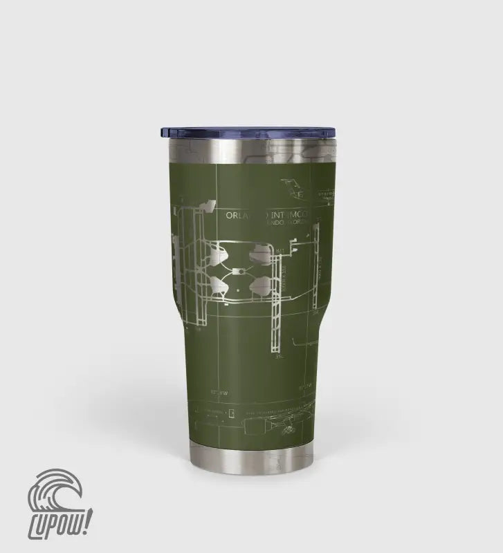 Orlando INTL (MCO) Airport Diagram Tumbler 30oz