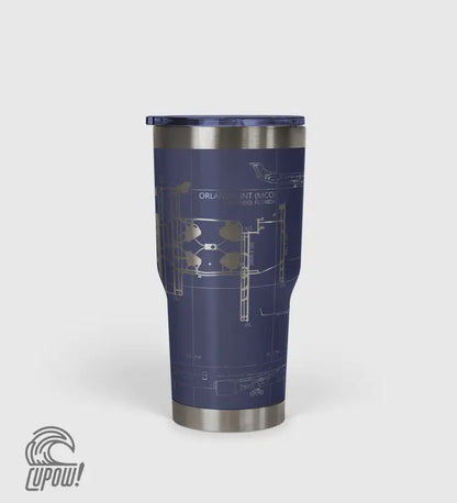 Orlando INTL (MCO) Airport Diagram Tumbler 30oz