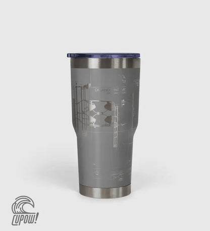 Orlando INTL (MCO) Airport Diagram Tumbler 30oz