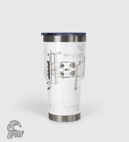 Orlando INTL (MCO) Airport Diagram Tumbler 30oz