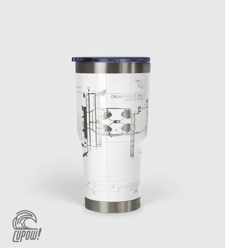 Orlando INTL (MCO) Airport Diagram Tumbler 30oz