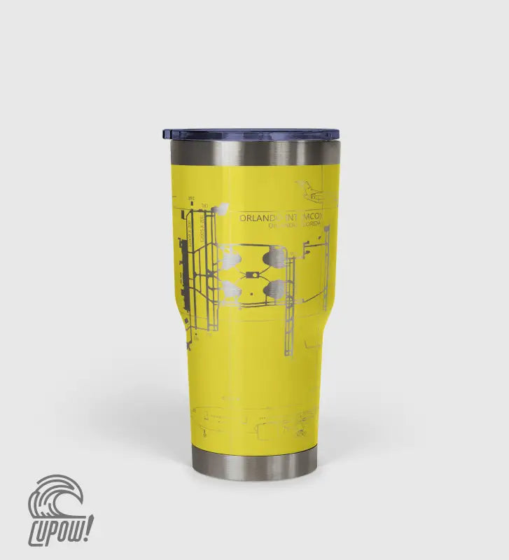 Orlando INTL (MCO) Airport Diagram Tumbler 30oz