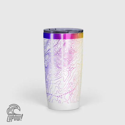 Peak Perspective - The Topo All Over Design Tumbler 20oz