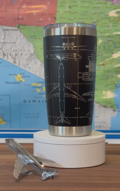 Hartsfield–Jackson Atlanta International (ATL) Airport Diagram Tumbler 20oz